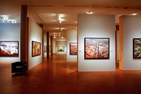 Photographs by Edward Burtynsky on display in Faulconer Gallery. Photos by Jenny Dong
