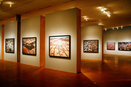 Photographs by Edward Burtynsky on display in Faulconer Gallery. Photo by Jenny Dong