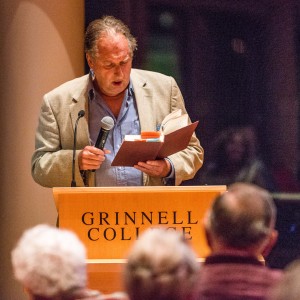 John Kiser reads from his book about Muslim saint, the Emir Abd el-Kader in JRC 101. Photo by Chris Lee