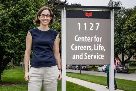 Dr. Sarah Barks began her career mentoring students in science communication and will be working in the CLS this year.  Photo by Frank Zhu