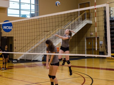 The volleyball team  will host ACM Volleyball Invitational this weekend. Photo by Shadman Asif. 