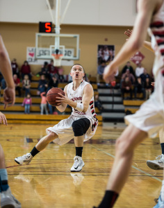 Jack Taylor ’15 balances his life as a student, athlete and husband. Photo by John Brady, 