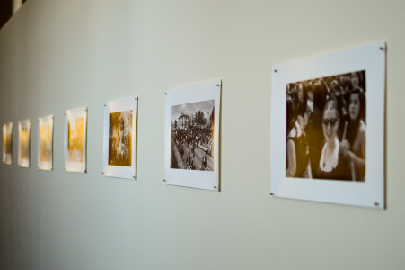 The photography show makes a narrative of the student protests. Photo by Jun Taek Lee.