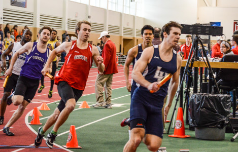 Isaiah Tyree ’15 raced at Conference last week.  Photo by Jun Taek Lee