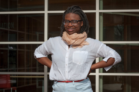 Awe, who is also SGA President and a Posse Scholar, will spend a year pursuing independent study.  Photo by Chris Lee.