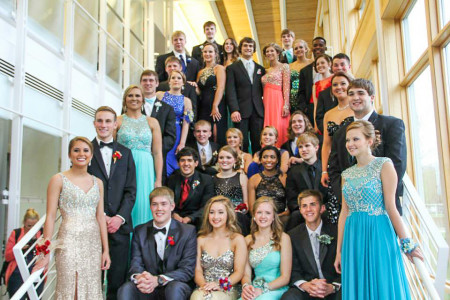 Grinnell High School students get ready to hit the dance floor. Contributed photo.