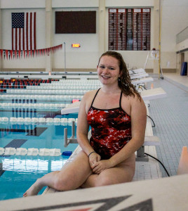 Jalyn Marks ’16 is ready to compete for the swim team again.  Photo by Jae Eun Oh