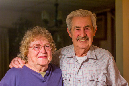 Shirley and Allan Moyer have done a lot over the years, including owning and operating their own petting zoo. Photo by Rae Kuhlman.