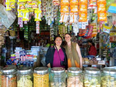 Diana Jue (left) and Jackie Stenson (right), the co-founders of Essmart, together at a local street market. Photo contributed. 