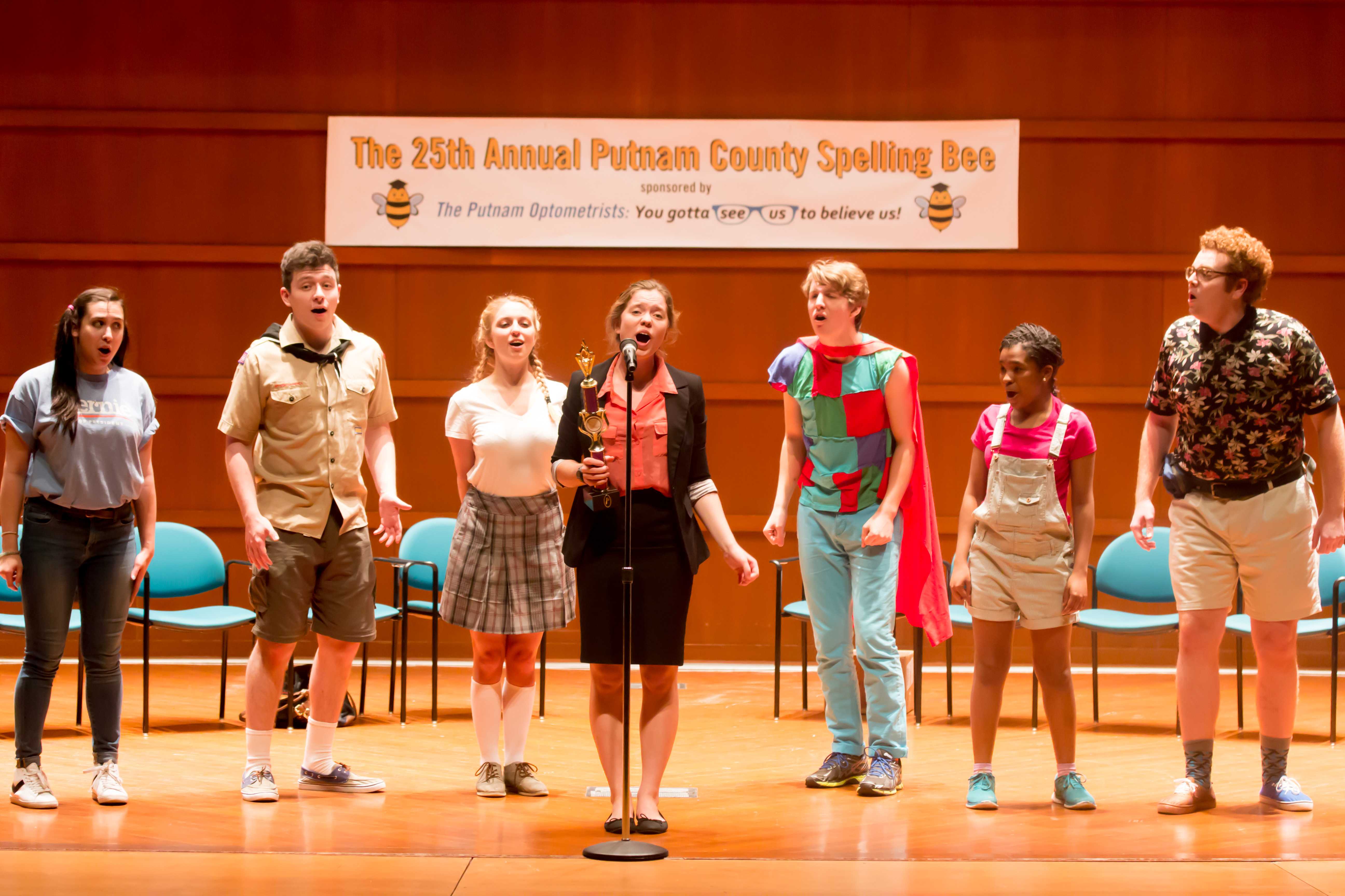 The 25th Annual Putnam County Spelling Bee will be playing in Sebring-Lewis Theatre this Friday and Saturday at 7:30 p.m. and Sunday at 2 p.m. Photo by Sarah Ruiz