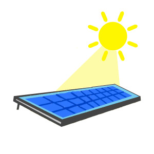 solar panels graphic