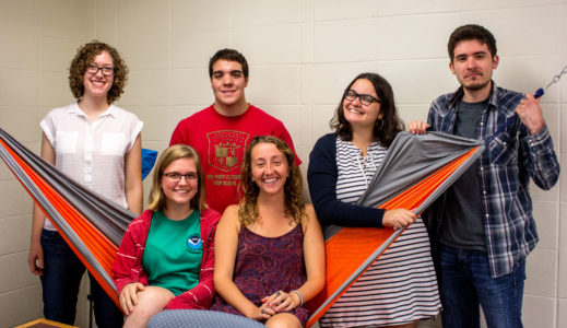 Photo by Sarah Ruiz. The Physics SEPC consists of Rachel Bass '19, Peter Cipriano '19, Androniki Mitrou '17, Higinio Jasso '17, Allison Bartz '18 and Sarah McCarthy '19. SEPC members are now required to go through implicit bias training.
