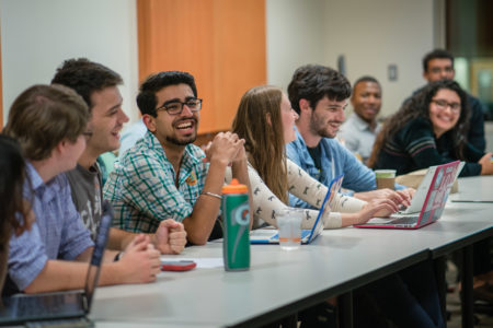 Weekly campus council meetings discuss issues such as the future of traditional ACE events. Photo by Xiaoxuan Yang.